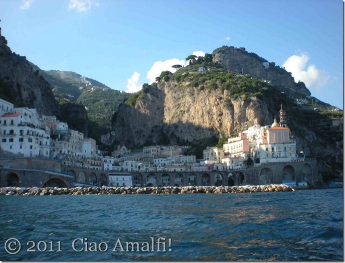 Ciao Amalfi Atrani from the Sea