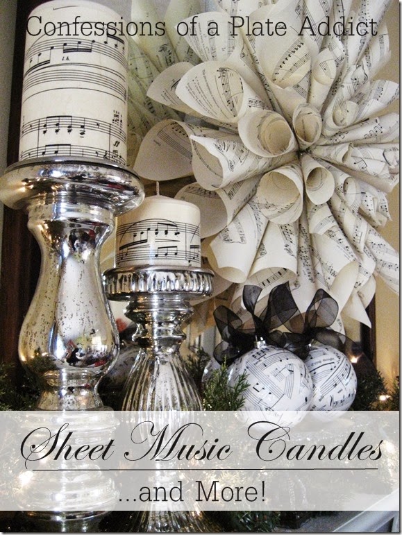 CONFESSIONS OF A PLATE ADDICT Sheet Music Candles and More!