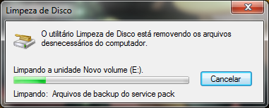 Limpando: Arquivos de backup do service pack