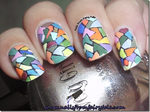 mosaic nail art 2