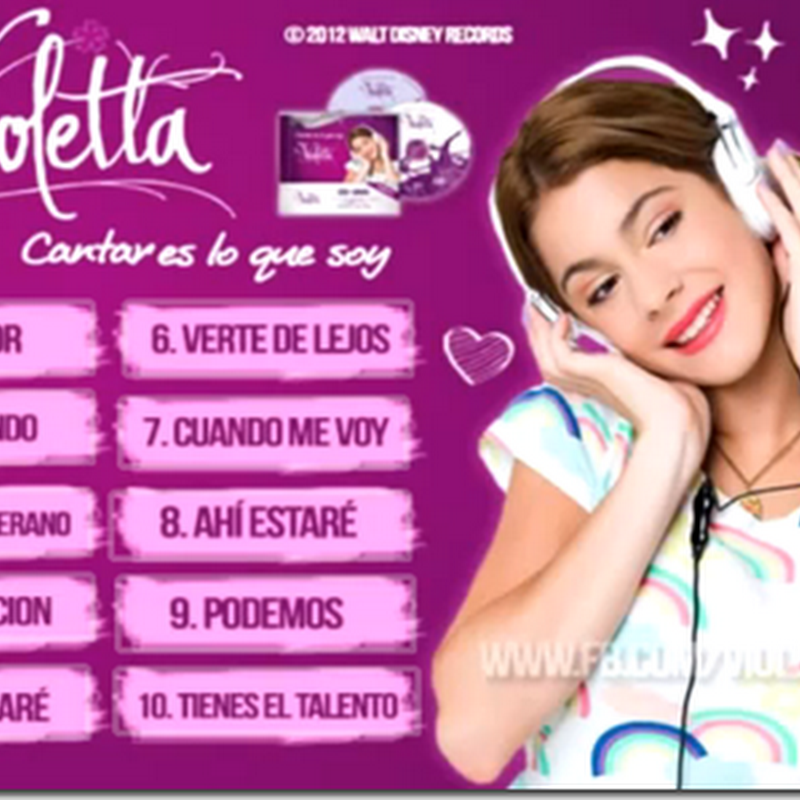 Violetta – Cantar es que soy – Cântece inedite