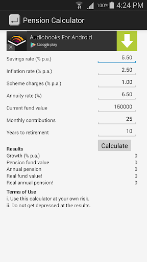 simple pension calculator