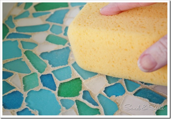 Sea Glass Mosaic Tutorial 