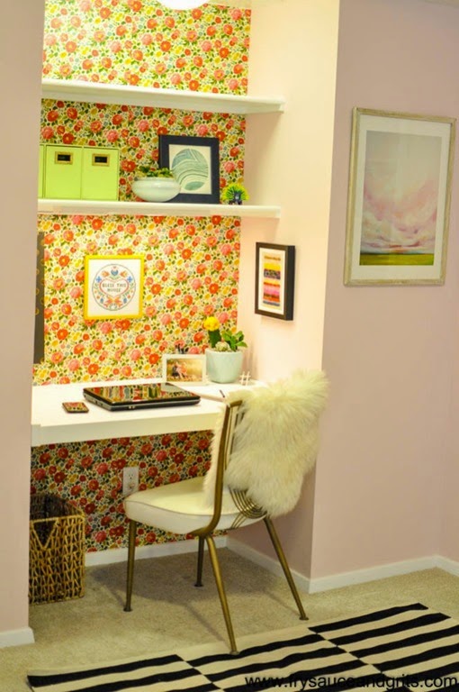 Eclectic-Vintage-Feminine-Pink-Office-Makeover-from-Fry-Sauce-Grits-FrySauceandGrits.com-1-of-13-663x999