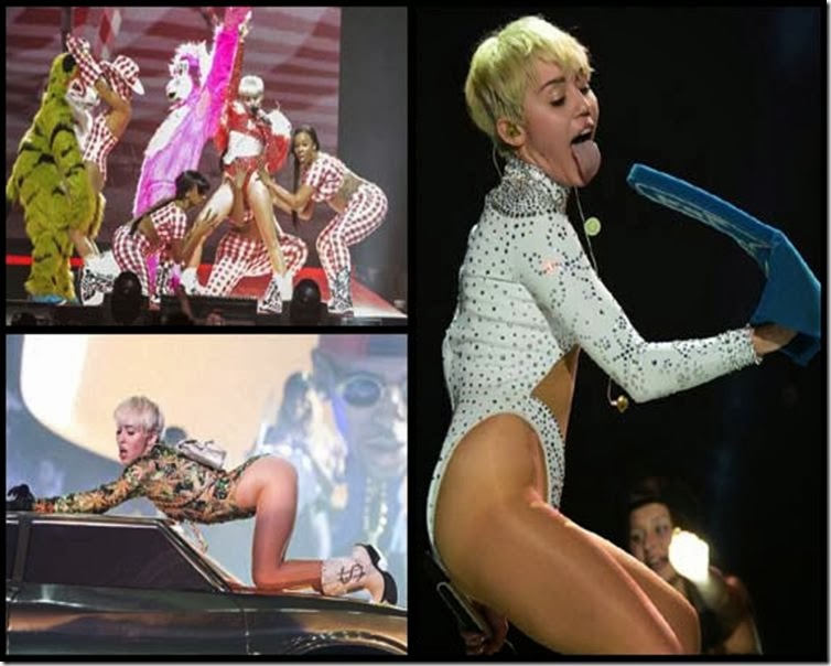 Miley Cyrus 2014 Bangerz Tour Weird Photos (1)