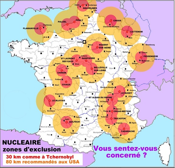 mapa del dangièr nuclear nacionalista francés