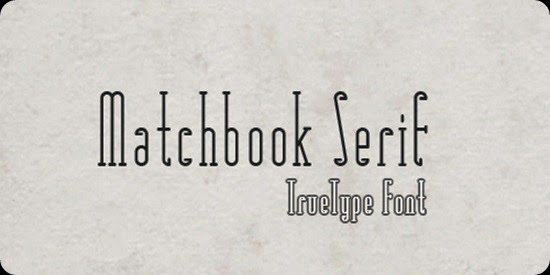 font Matchbook-Serif