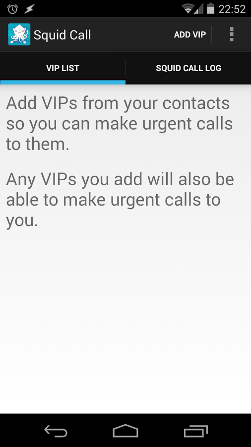 Squid Call Screen 3