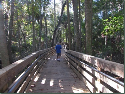 walkway at blue springs state park