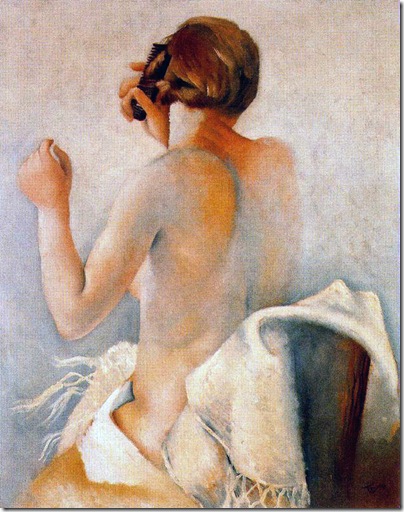 Josep de Togores i Llach -Mujer peinándose _1924