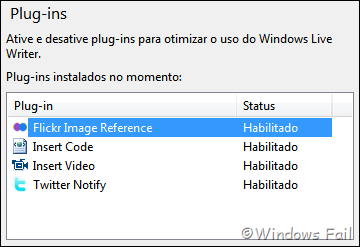 Plug-ins para o Windows Live Writer