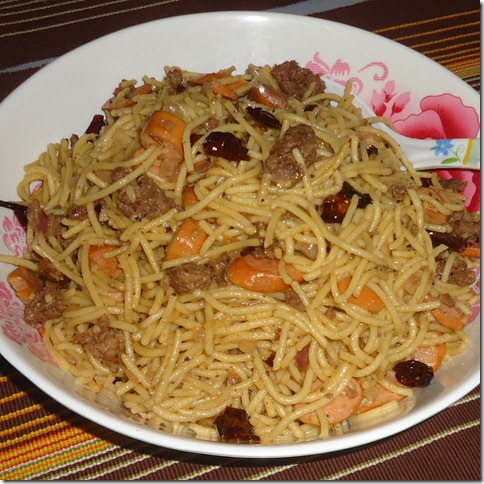 Tumis.my - resepi Spaghetti Daging Black Pepper