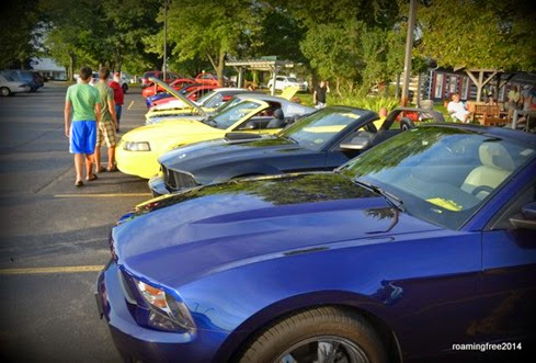 There's always a row of Mustangs!