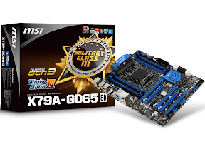 MSI X79A-GD65 (8D) mainboards, Military Class III Components