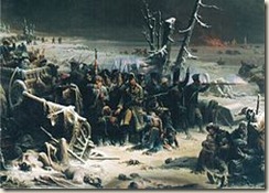 L'héroïque retraite du IIIe corps du maréchal Ney à Krasnoï par Adolphe Yvon (1817-1893)