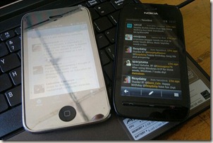 nokia 603 iphone 3gs