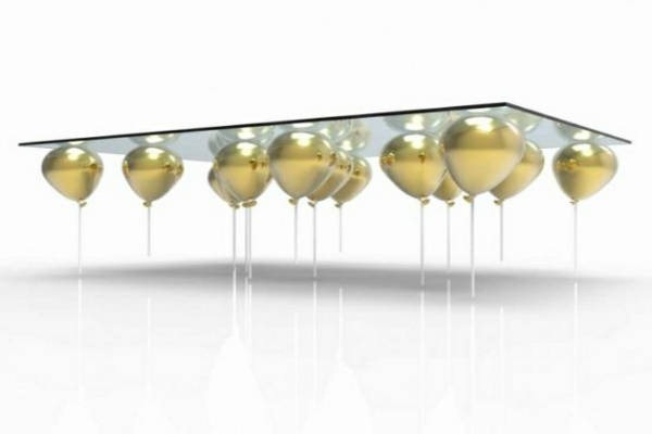 Mesa-de-Centro-Vidro-Bexigas-Balões-Dourados-Visão-Lateral