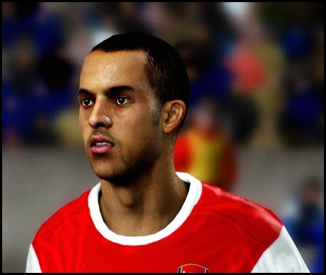 Arsenal Theo Walcott FIFA 11 face - Zetta Tips