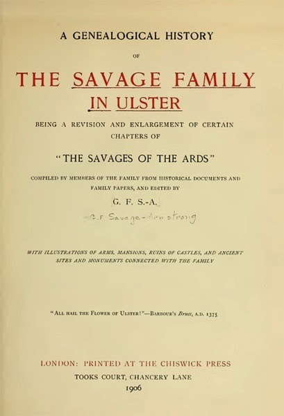 Savage Family in Ulster 1