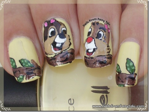 chip and dale nail art 5