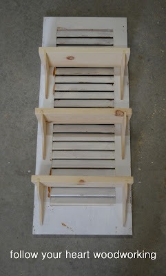 Repurposed Shutter Shelf 9