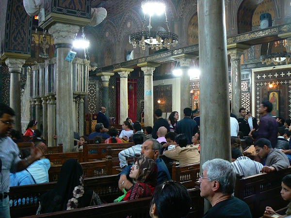 Imagini Cairo: biserica suspendata, Cairo, Egipt