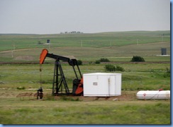 2012 Saskatchewan TC-1 East - one of many oil well pumps between Gull Lake & Webb