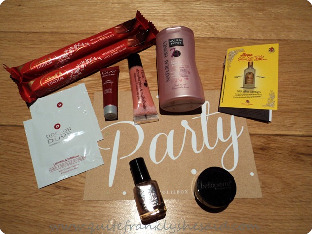 Joliebox December Beauty Box contents