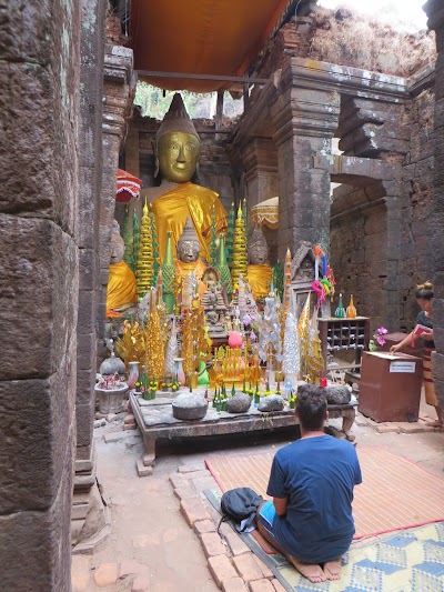 Inside Vat Phou temple