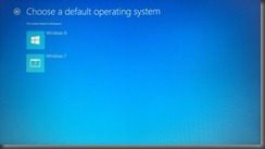 Choosing default OS in Win 8 boot manager