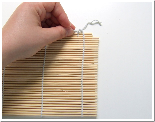 How to make a valance out of matchstick blinds