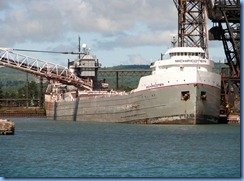 5016 Michigan - Sault Sainte Marie, MI -  St Marys River - Soo Locks Boat Tours -  the lake freighter Michipicoten at Algoma Steel Company, Sault Sainte Marie Canada