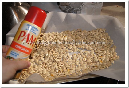 line your baking sheet and use pam line your baking sheet and use pam
