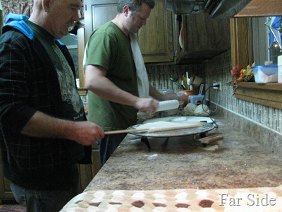 Andy and Gene making lefsa