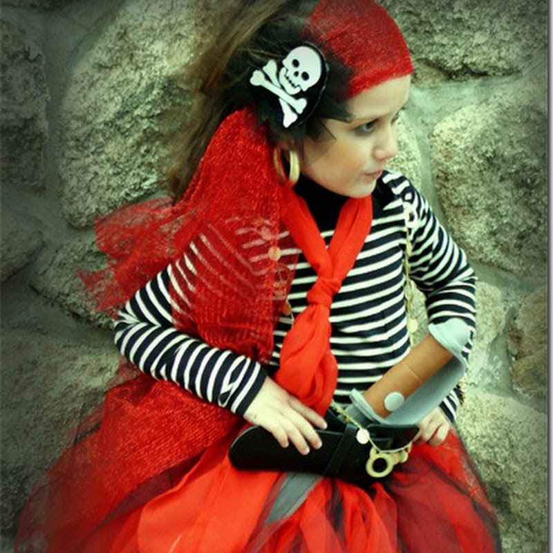 disfraz de pirata para mujer o niña con tutú, paso a paso