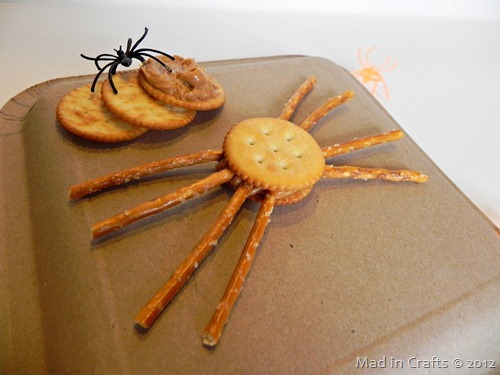 quick and easy halloween spider snack