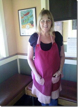 Lauralee and her apron