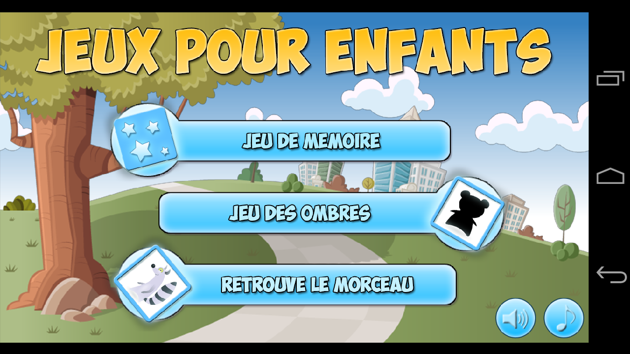 Android application Game for Children (3-5 years) screenshort
