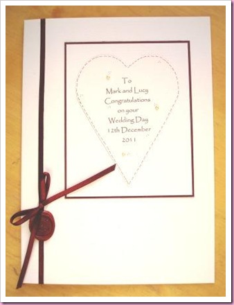 Wedding Card with seal