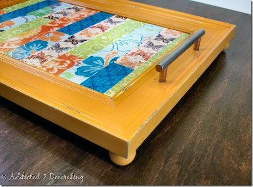 Photo & Frame Tray Decor Scrolled