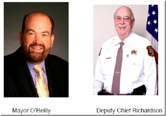 Mayor O'Reilly - Deputy Chief Richardson