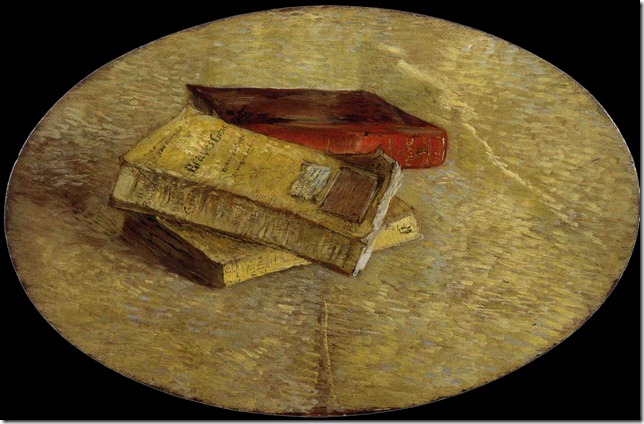 1887  Vincent Van Gogh   Three Novels  Oil of Panel  31x48.5 cm  Amsterdam, Van Gogh Museum