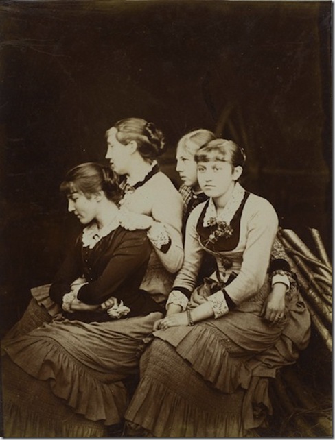 Félix Thiollier (1842-1914) - Portrait de quatre soeurs 1875-1880 Collection Julien Lafferrière