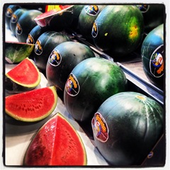 watermelon at la Boqueria