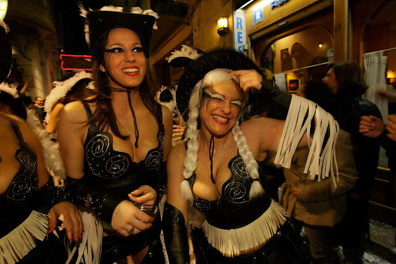 Carnaval de Sitges. Rua de l'Extermini.Sitges, Garraf, Barcelona