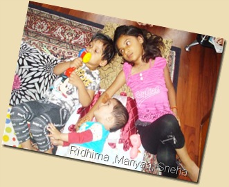 Gang of Sisters :Ridhima ,Manyaa, Sneha