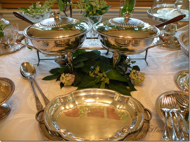 or bridal table, double chafing dish 3