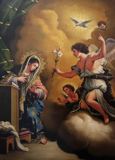 Resultado de imagem para anuncio do anjo gabriel a maria