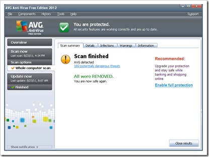 scan Anti Virus AVG 2012 full License_filetoshared
