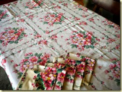 Apple blossom tablecloth